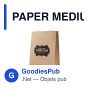 PAPER MEDIUM Sac cadeau (moyen) 150 gr/m² - Miniature 8