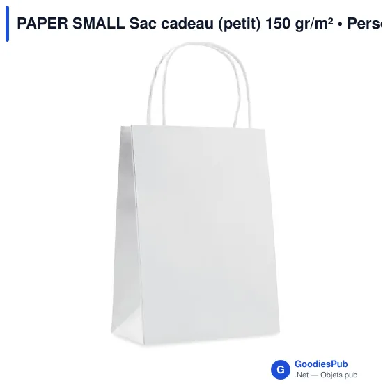 PAPER SMALL Sac cadeau (petit) 150 gr/m² - Image 2