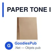 PAPER TONE L Sac en papier grand format - Miniature 1