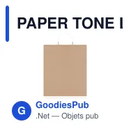 PAPER TONE L Sac en papier grand format - Miniature 2