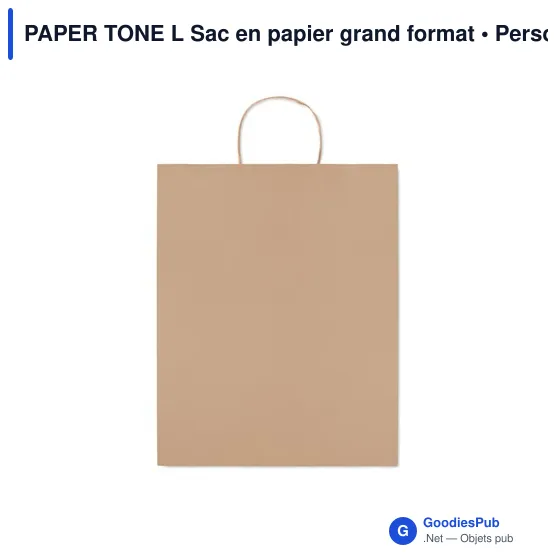 PAPER TONE L Sac en papier grand format - Image 2