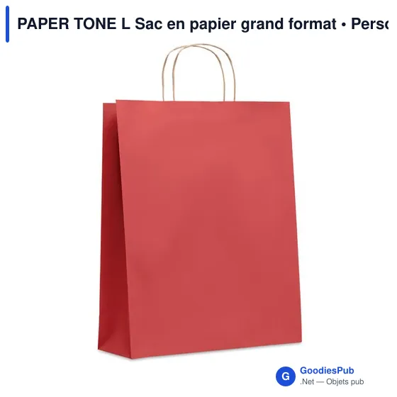 PAPER TONE L Sac en papier grand format - Image 11