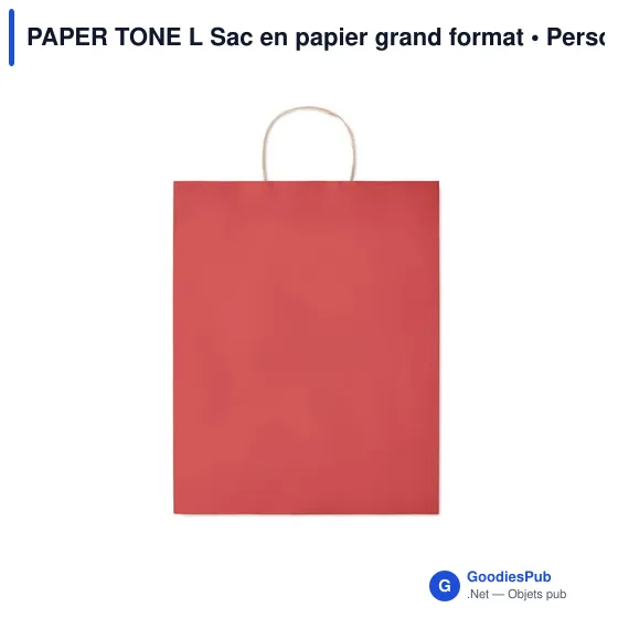 PAPER TONE L Sac en papier grand format - Image 12