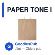 PAPER TONE L Sac en papier grand format - Miniature 3