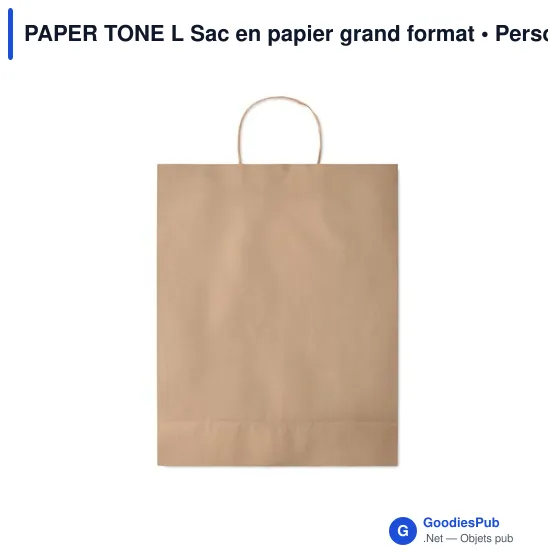 PAPER TONE L Sac en papier grand format - Image 3