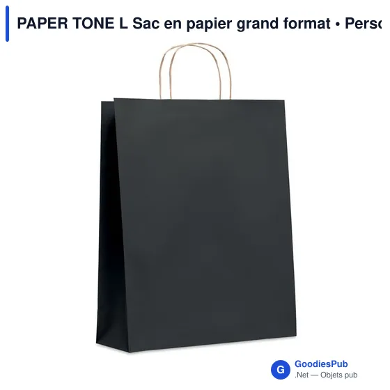 PAPER TONE L Sac en papier grand format - Image 4