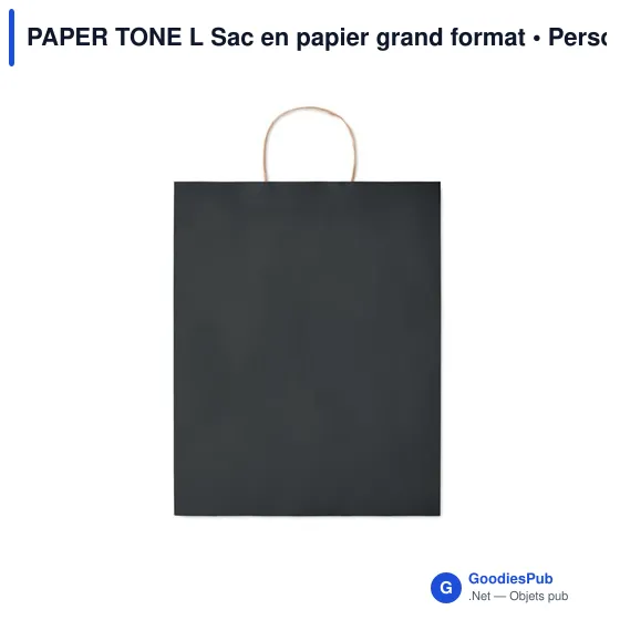 PAPER TONE L Sac en papier grand format - Image 5