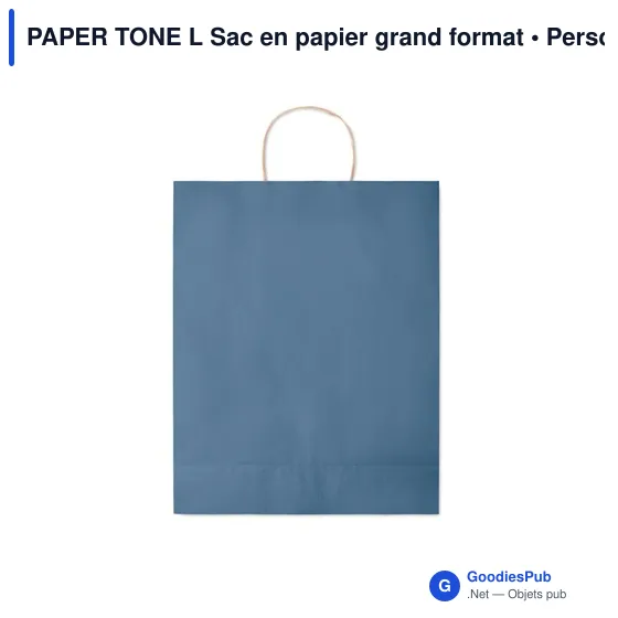 PAPER TONE L Sac en papier grand format - Image 9