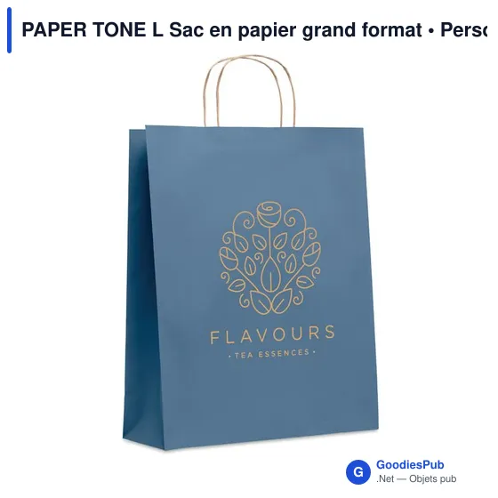 PAPER TONE L Sac en papier grand format - Image 10