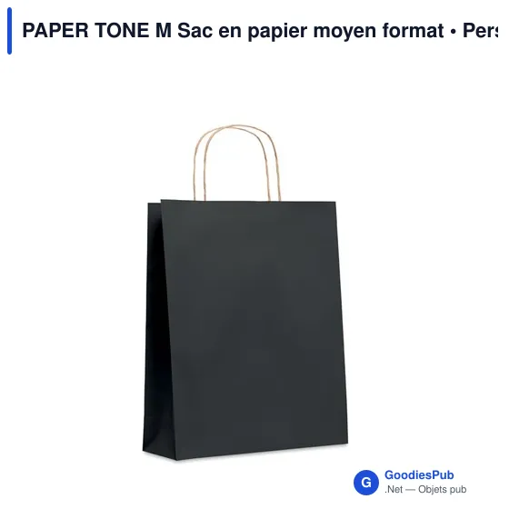 PAPER TONE M Sac en papier moyen format - Image 1