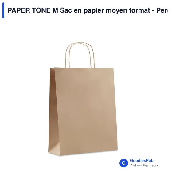 PAPER TONE M Sac en papier moyen format - Image 5