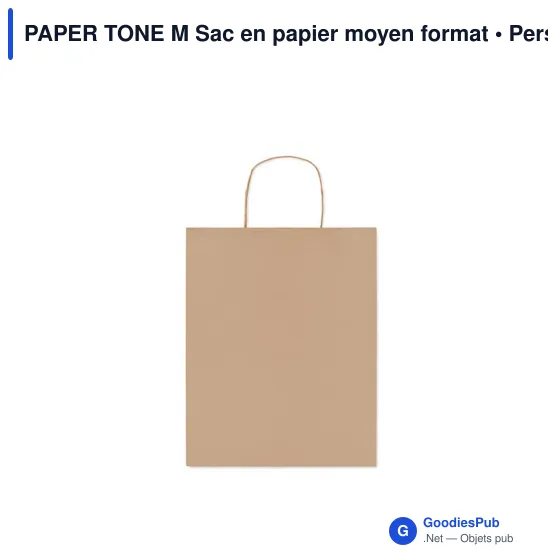 PAPER TONE M Sac en papier moyen format - Image 6