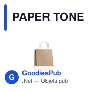 PAPER TONE S Sac en papier petit format - Miniature 1