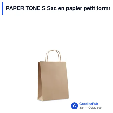PAPER TONE S Sac en papier petit format