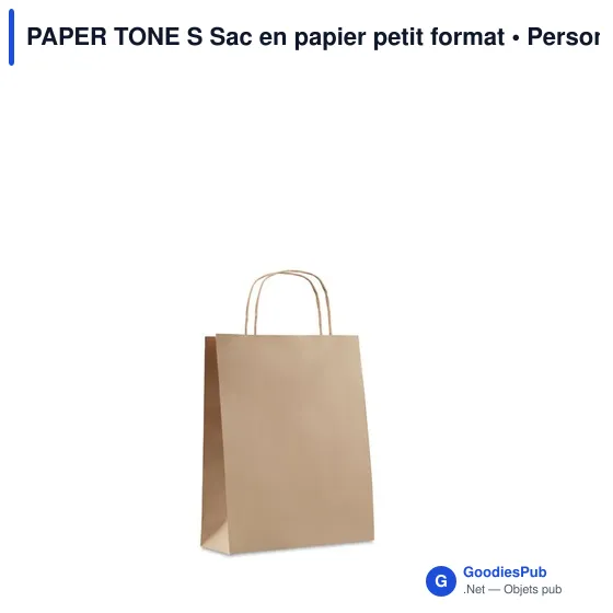 PAPER TONE S Sac en papier petit format - Image 1