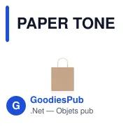 PAPER TONE S Sac en papier petit format - Miniature 2