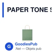 PAPER TONE S Sac en papier petit format - Miniature 9