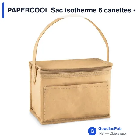 PAPERCOOL Sac isotherme 6 canettes