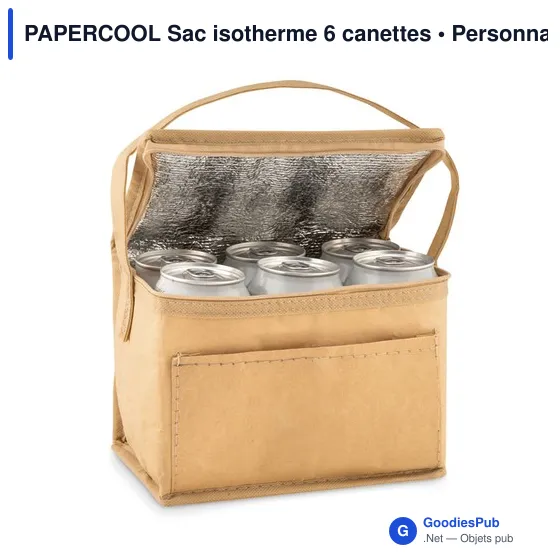 PAPERCOOL Sac isotherme 6 canettes - Image 2