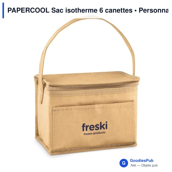 PAPERCOOL Sac isotherme 6 canettes - Image 4