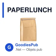 PAPERLUNCH Sac à lunch en papier 3L. - Miniature 1