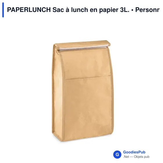 PAPERLUNCH Sac à lunch en papier 3L. - Image 1
