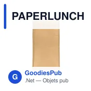 PAPERLUNCH Sac à lunch en papier 3L. - Miniature 2