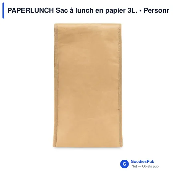 PAPERLUNCH Sac à lunch en papier 3L. - Image 2