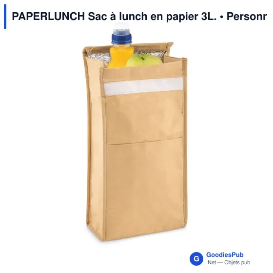 PAPERLUNCH Sac à lunch en papier 3L. - Image 3