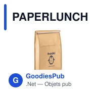 PAPERLUNCH Sac à lunch en papier 3L. - Miniature 4