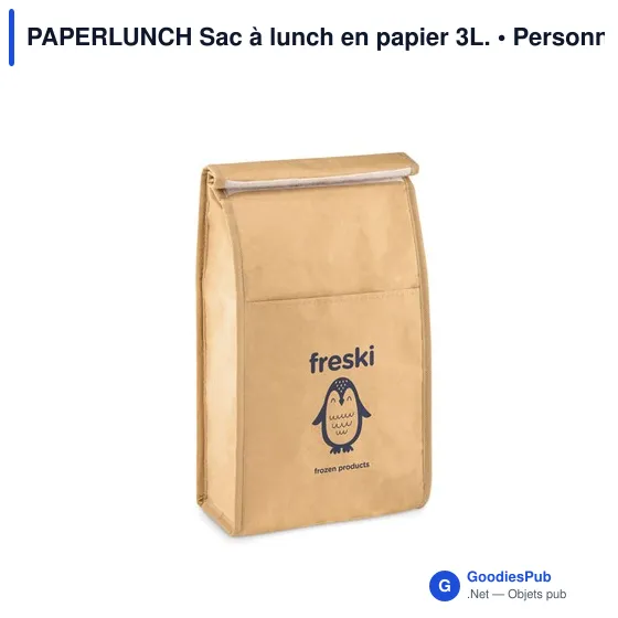 PAPERLUNCH Sac à lunch en papier 3L. - Image 4