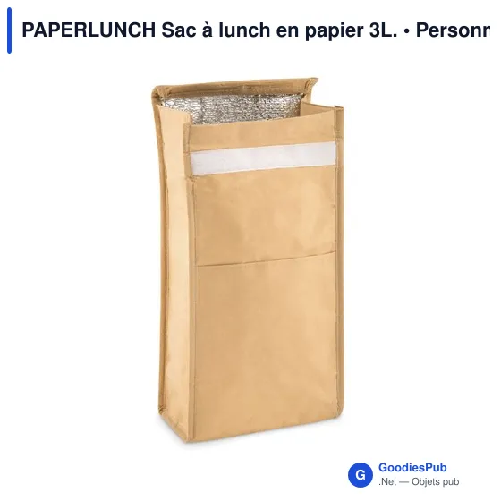 PAPERLUNCH Sac à lunch en papier 3L. - Image 5