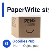 Stylo bille personnalisable en carton avec logo - PaperWrite - Miniature 2