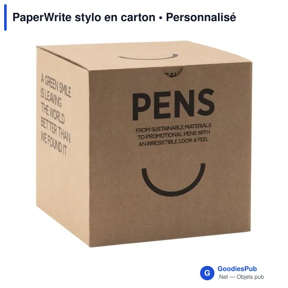 Stylo bille personnalisable en carton avec logo - PaperWrite - Image 11
