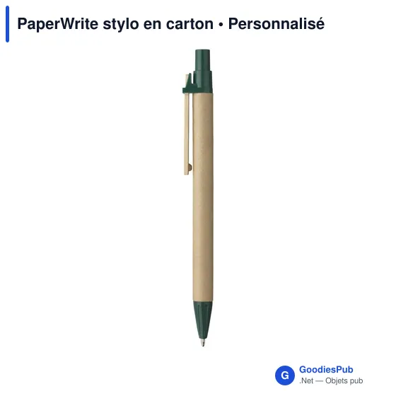 Stylo bille personnalisable en carton avec logo - PaperWrite - Image 4