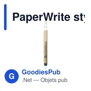 Stylo bille personnalisable en carton avec logo - PaperWrite - Miniature 6