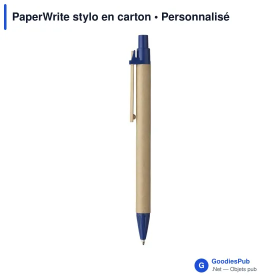 Stylo bille personnalisable en carton avec logo - PaperWrite - Image 7