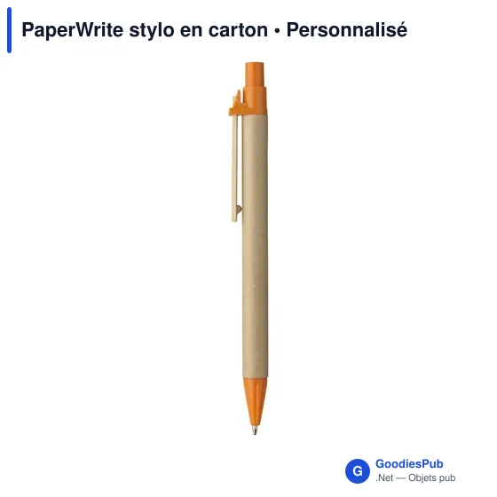 Stylo bille personnalisable en carton avec logo - PaperWrite - Image 10