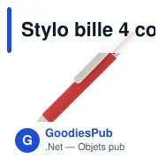 Stylo bille 4 couleurs personnalisable en papier avec logo - Miniature 3