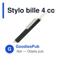 Stylo bille 4 couleurs personnalisable en papier avec logo - Miniature 5