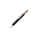 Variante Noir - Stylo bille 4 couleurs personnalisable en papier avec logo