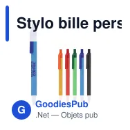 Stylo bille personnalisable en PP recyclé avec logo - R-PP - Miniature 1