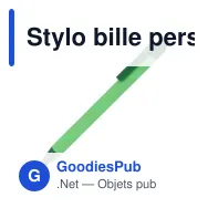 Stylo bille personnalisable en PP recyclé avec logo - R-PP - Miniature 3