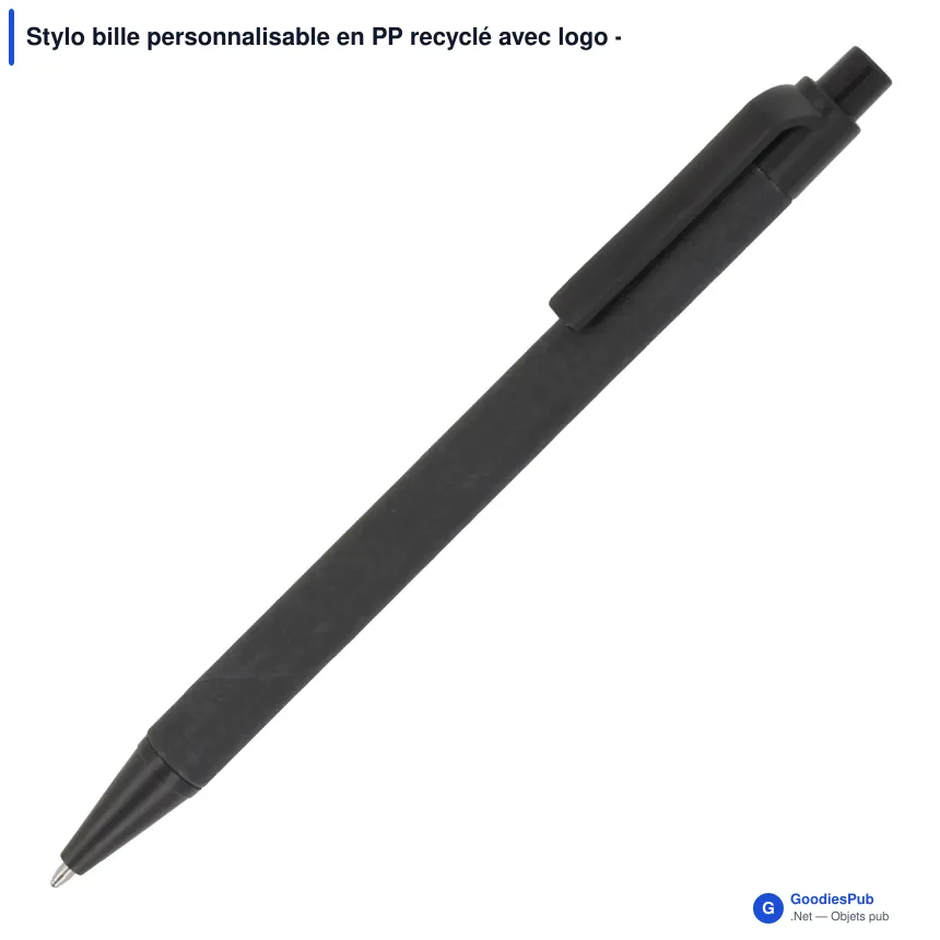 Stylo bille personnalisable en PP recyclé avec logo - R-PP - Image 4
