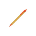 Variante Orange - Stylo bille personnalisable en PP recyclé avec logo - R-PP