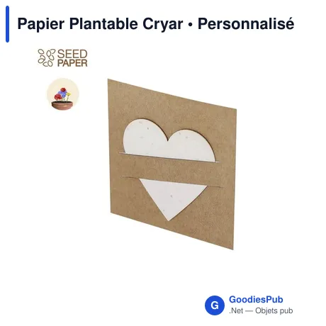 Papier Plantable Cryar