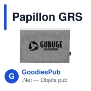 Étui pour ordinateur portable personnalisable avec logo - Papillon GRS RPET - Miniature 2