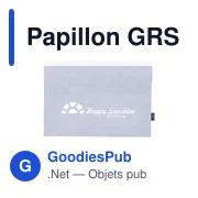 Étui pour ordinateur portable personnalisable avec logo - Papillon GRS RPET - Miniature 8