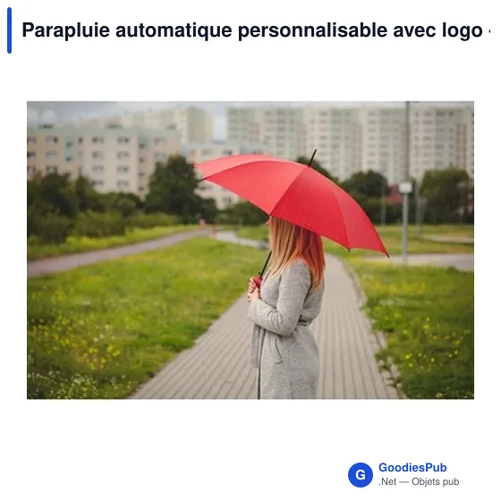 Parapluie automatique personnalisable avec logo - Dwight - Image 3