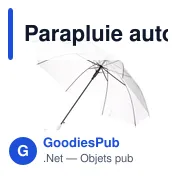 Parapluie automatique en PVC  Denise - Miniature 2